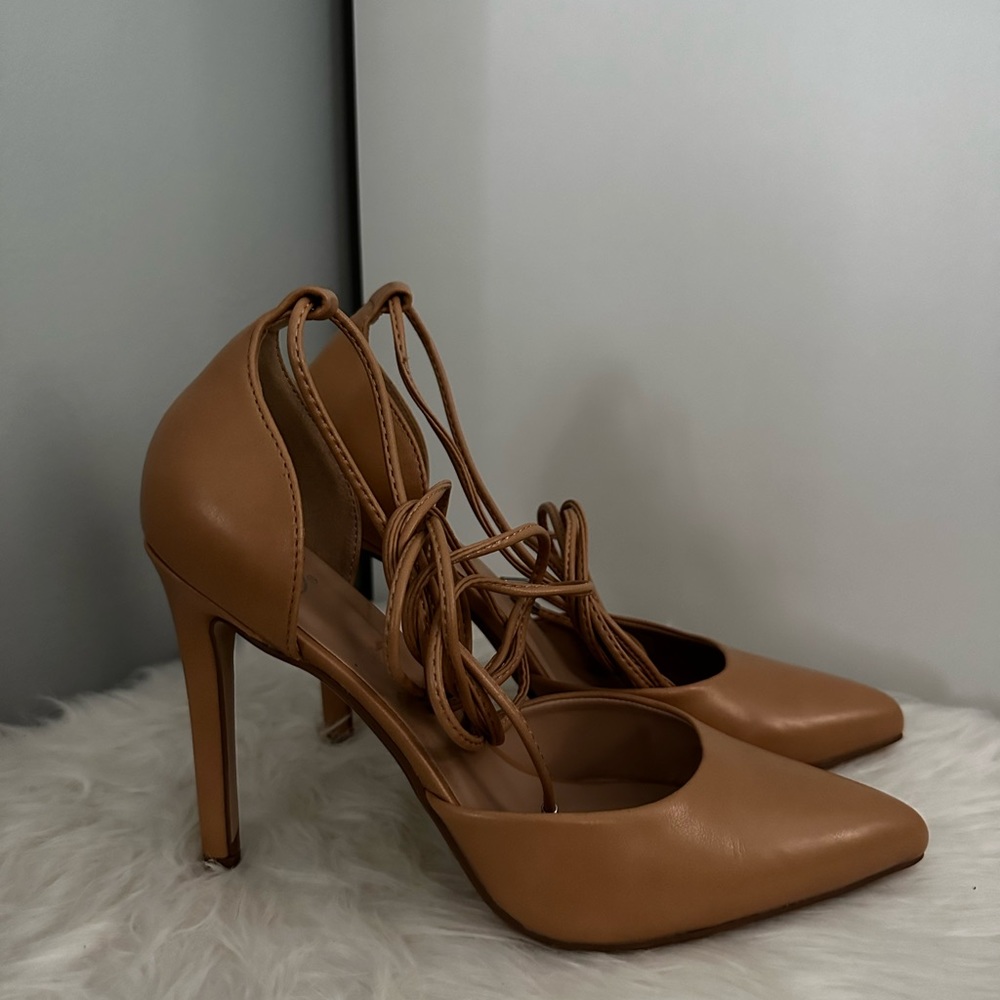 Nude Laced Heels